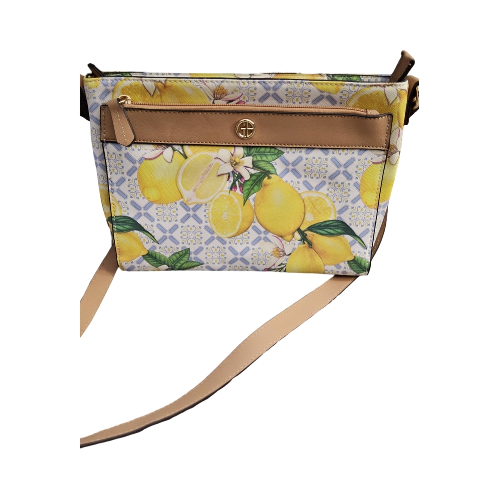 NWOT Giani Bernini Lemon Print Crossbody Bag - Picture 3 of 16